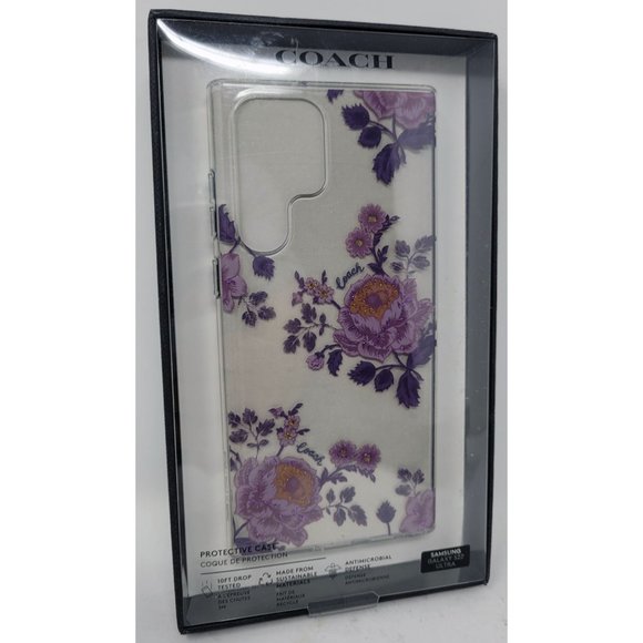 Coach Protective Case for Samsung Galaxy S22 Ultra, Moody Floral - Picture 2 of 6